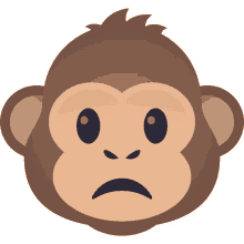 sad monkey monkey joypixels monkey emoji monkey face