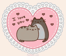 Heart Love GIF - Heart Love Pusheen Cat GIFs