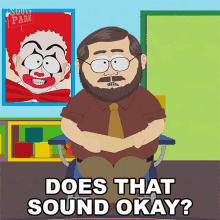 Does That Sound Okay Mr Adams GIF - Does That Sound Okay Mr Adams South Park GIFs