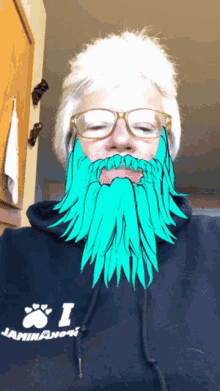 Snapchat Cartoon Beard GIF