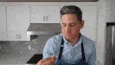 Trying The Chicken Brian Lagerstrom GIF - Trying The Chicken Brian Lagerstrom Tasting GIFs