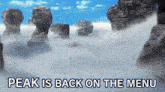 Twin Peaks Peak Is Back On The Menu GIF - Twin Peaks Peak Is Back On The Menu Mega Evolution GIFs