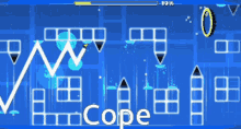 a video game with the word cope on the bottom right