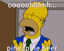 Pineapple Beer The Simpsons GIF - Pineapple Beer The Simpsons Drooling GIFs