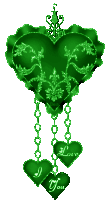 I Love You Green Heart Sticker - I Love You Green Heart Love Stickers