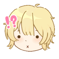 a cartoon drawing of a girl with a question mark and exclamation point above her head