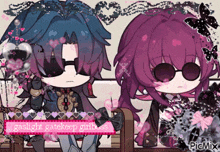 a picture of a boy and a girl with the words gaslight gatekeep girlboss at the top