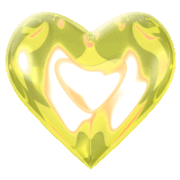 Yellow Heart Sticker