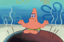 Meditate Patrick Star GIF - Meditate Patrick Star Sponge Bob Square Pants GIFs