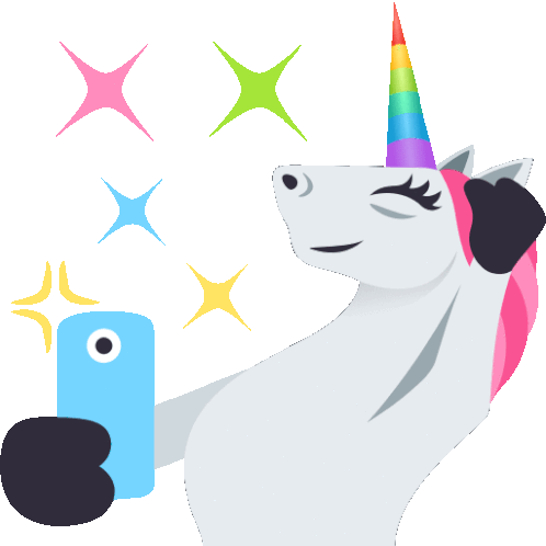 Selfie Unicorn Life Sticker - Selfie Unicorn Life Joypixels Stickers