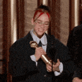 Billie Eilish Golden Globes GIF - Billie Eilish Golden Globes GIFs