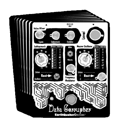 Pedal Scopic Sounds Earthquaker Devices Sticker - Pedal Scopic Sounds Earthquaker Devices Data Corrupter Stickers