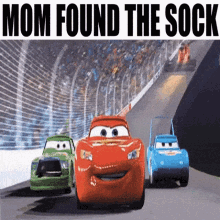 Poopsock Mom Found The Poop Sock GIF - Poopsock Mom Found The Poop Sock Cars GIFs