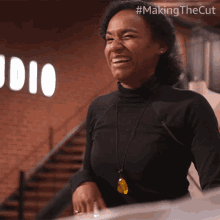 Laughing Jeanette Limas GIF - Laughing Jeanette Limas Making The Cut GIFs