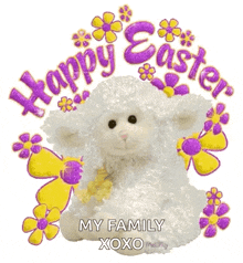 Happyeaster Easterlamb GIF - Happyeaster Easterlamb Easterbasket GIFs