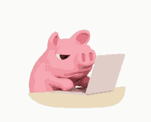 Piggy Working GIF - Piggy Working Serious GIFs