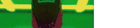 a close up of a person 's foot on a soccer field with a green background .