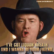 Liquor Breath Wanna Be Your Friend GIF - Liquor Breath Wanna Be Your Friend Anchorman GIFs