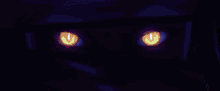 a close up of a person 's eyes that are glowing orange