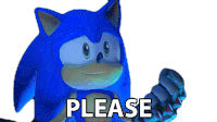 Please Sonic The Hedgehog Sticker - Please Sonic The Hedgehog Sonic Prime Stickers