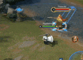 a screenshot of a video game with yugi desniana in the upper left corner
