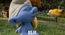 The Smurfs Vanity Smurf GIF - The Smurfs Vanity Smurf As If GIFs