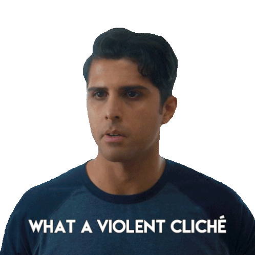 What A Violent Cliché Tariq Sticker - What A Violent Cliché Tariq Zarqa Stickers