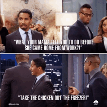 Take The Chicken Out The Freezer Surprised GIF - Take The Chicken Out The Freezer Surprised Shocked GIFs