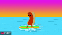 Hot Dog Surfing GIF - Hot Dog Surfing Swag GIFs