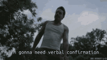verbal confirmation mr robot confirm agreement asking