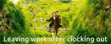 Running Leaving Work GIF - Running Leaving Work Bilbo GIFs