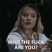 Who The Fuck You Andy Oliver GIF - Who The Fuck You Andy Oliver Bella Heathcote GIFs