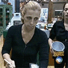 Lu Schievano Cleaning GIF - Lu Schievano Cleaning Dishes GIFs
