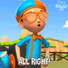 All Right Blippi GIF - All Right Blippi Blippi Wonders - Educational Cartoons For Kids GIFs