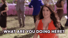 What Are You Doing Here Elisa Padriera GIF - What Are You Doing Here Elisa Padriera 30rock GIFs