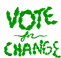 Vote For Change Change Sticker - Vote For Change Change Vote Stickers