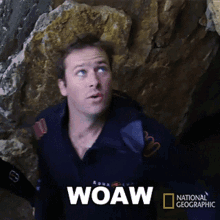Woaw Armie Hammer GIF - Woaw Armie Hammer Armie Hammer Ascends From An Underground Cave GIFs
