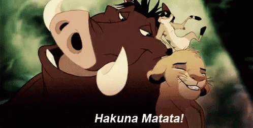 Hakuna Matata! GIF - Hakunamatata Lion King Tamone Pumba GIFs