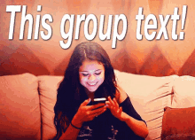 Group Text GIF - Group Text Selena Gomez Happy GIFs