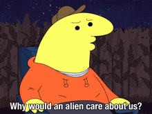 Why Would An Alien Care About Us Charlie GIF - Why Would An Alien Care About Us Charlie Smiling Friends GIFs