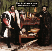 Hans Holbein - The Ambassadors Art History Lesson GIF