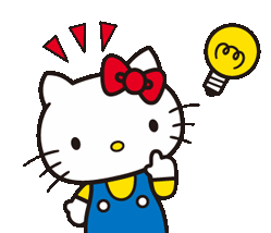 Pensando Hello Sticker - Pensando Hello Kittie Stickers
