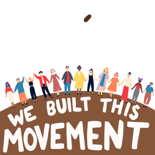 We Built This Movement Movement Sticker - We Built This Movement Movement Come Together Stickers
