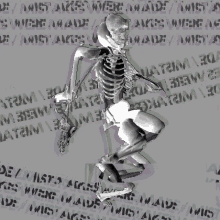 Mistakesweremade Skeleton GIF - Mistakesweremade Skeleton Glitchart GIFs
