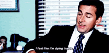 The Office Dying Inside GIF - The Office Dying Inside Steve Carell GIFs