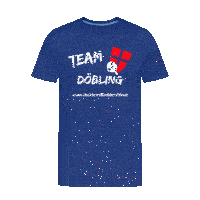 a blue t-shirt that says team dobling