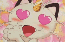 Heart Pokemon GIF - Heart Pokemon Meowth GIFs