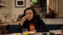 Choking On Food Ashley Garcia GIF - Choking On Food Ashley Garcia The Expanding Universe Of Ashley Garcia GIFs