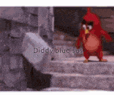 a picture of an angry bird with the words diddy blud sus above it