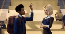 Miles Morales Gwen Stacy GIF - Miles Morales Gwen Stacy Spider Man GIFs